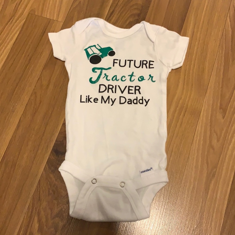 Future Tractor Driver onesie